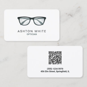 Tarjeta De Visita Personalizado Optometrista QR