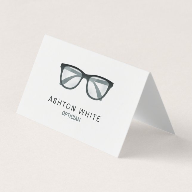 Tarjeta De Visita Personalizado Optometrista QR (Anverso)