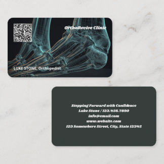 Tarjeta De Visita Personalizado Ortopédico QR