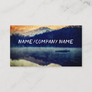 Tarjeta De Visita personalizado paisajista de la montaña de arte nat