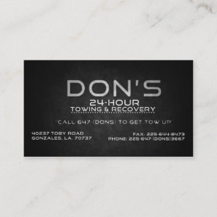 Tarjeta De Visita Personalizado para el remolque de Don
