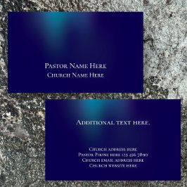 Tarjeta De Visita Personalizado Pastor de Iglesia Cristiana Moderna