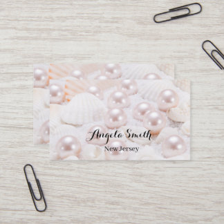 Tarjeta De Visita Personalizado Pearl Business Moderno Personalizado