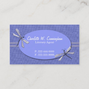 Tarjeta de visita Personalizado Periwinkle Dragonf