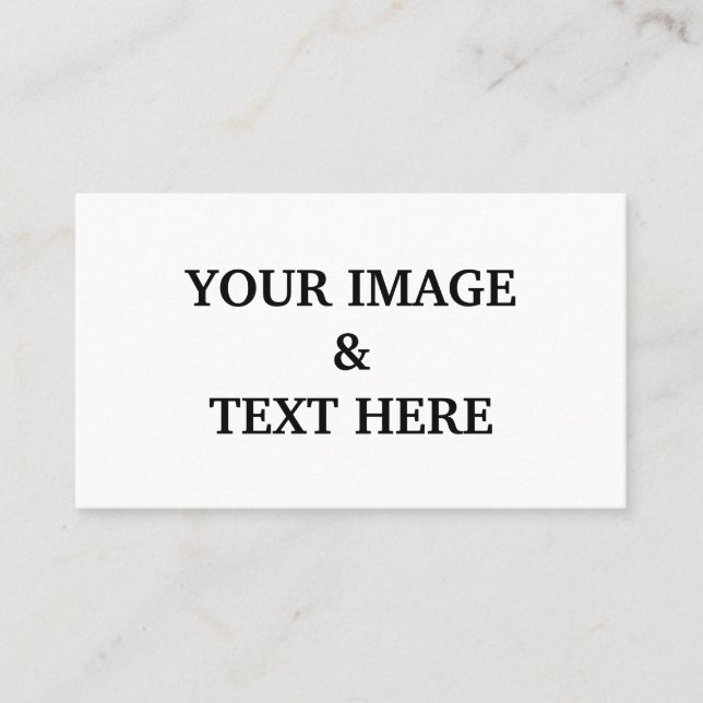 Tarjeta De Visita Personalizado personalizado de su propia foto (Anverso)