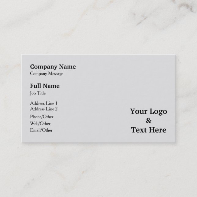 Tarjeta De Visita Personalizado personalizado propio (Anverso)