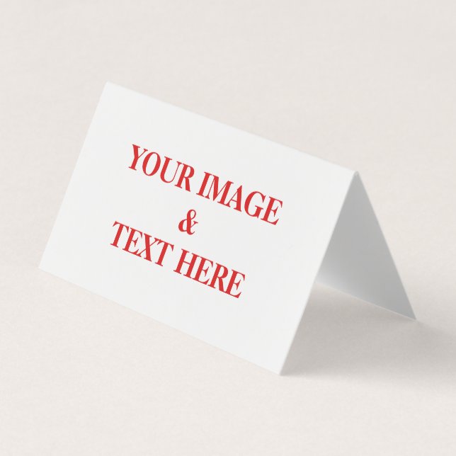 Tarjeta De Visita Personalizado personalizado Su propia foto y texto (Anverso)