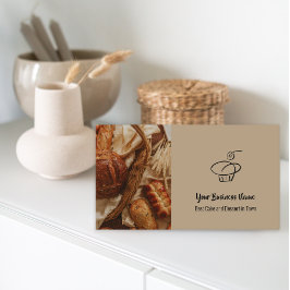 Tarjeta De Visita Personalizado Photo Cake Panadería QR Code