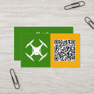 Tarjeta De Visita Personalizado piloto de drones QR