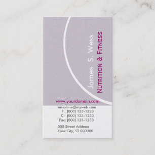 Tarjeta De Visita Personalizado prefabricado modernista de lavanda