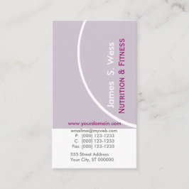 Tarjeta De Visita Personalizado prefabricado modernista de lavanda