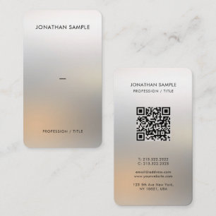 Tarjeta De Visita Personalizado Premium Papel de seda Lujo plateado 