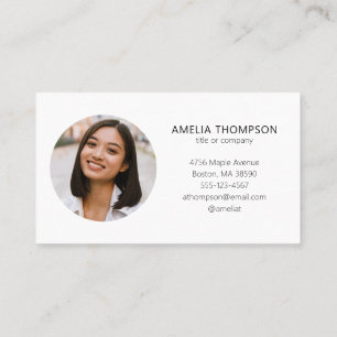 Tarjeta De Visita Personalizado Profesional Business Logo Photo Whit