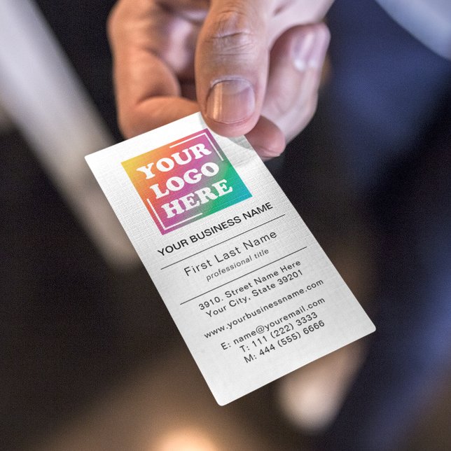 Tarjeta De Visita Personalizado Profesional de logotipo empresarial  (Subido por el creador)