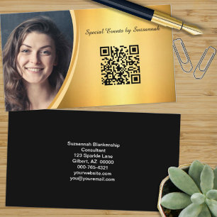 Tarjeta De Visita Personalizado profesional de oro con billetera fot