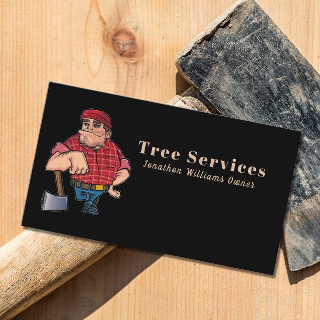 Tarjeta De Visita Personalizado profesional de servicios de árbol ne (Subido por el creador)