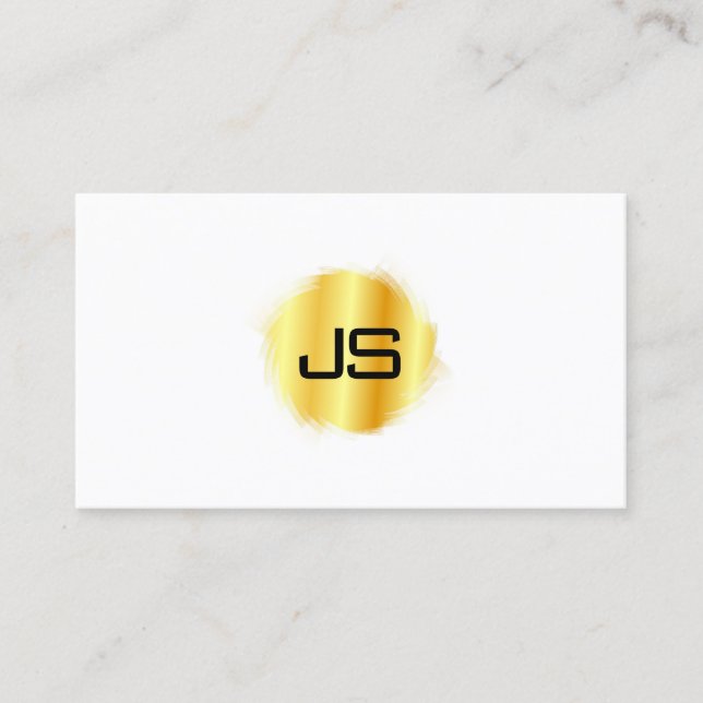 Tarjeta De Visita Personalizado Profesional Elegante Simple Template (Anverso)