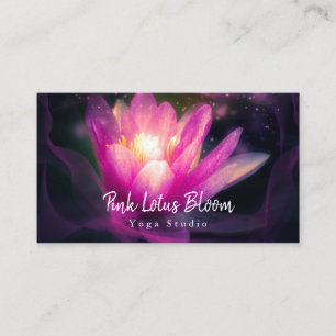 Tarjeta De Visita Personalizado profesional Logotipo Lotus Yoga Stud
