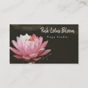 Tarjeta De Visita Personalizado profesional Logotipo Lotus Yoga Stud
