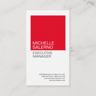 Tarjeta De Visita Personalizado profesional Minimalista de Linen Pla