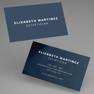 Tarjeta De Visita Personalizado profesional moderno de la Marina Azu