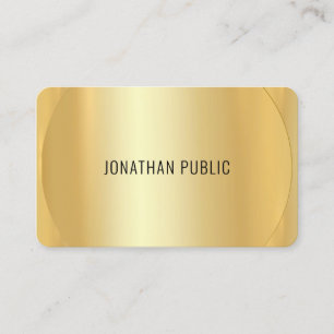 Tarjeta De Visita Personalizado Profesional Moderno Elegante Faux Go
