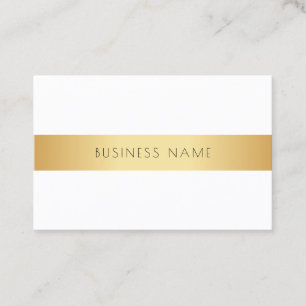 Tarjeta De Visita Personalizado Profesional Moderno Elegante Oro Bla