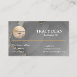 Tarjeta De Visita Personalizado profesional moderno negro y blanco