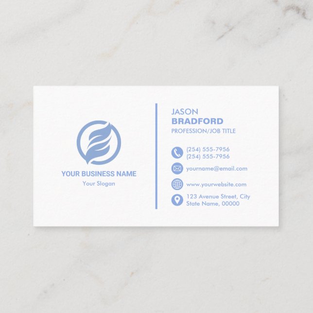 Tarjeta De Visita Personalizado profesional moderno personalizado (Reverso)