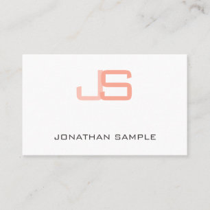 Tarjeta De Visita Personalizado profesional monograma moderno elegan