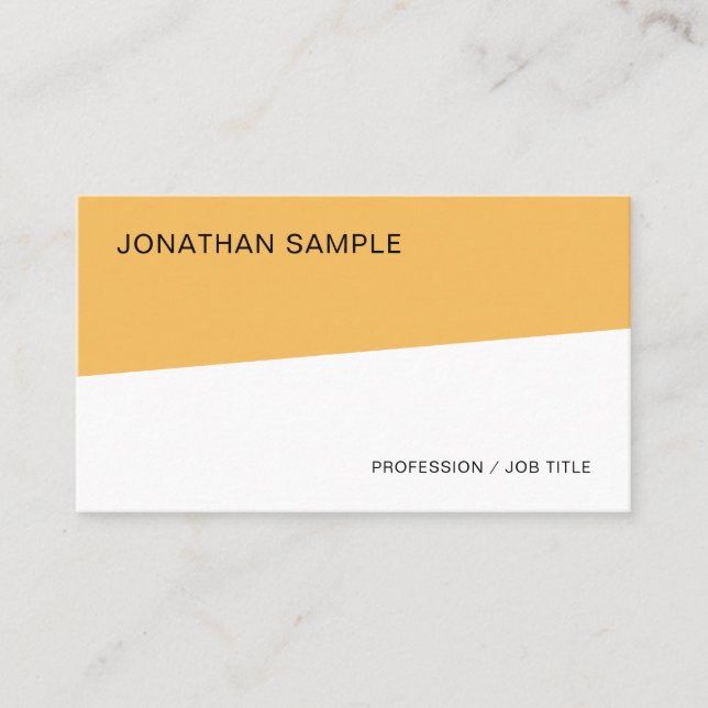 Tarjeta De Visita Personalizado Profesional Plantilla Simple Elegant (Anverso)
