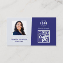 Personalizado profesional QRCode Photo Blue