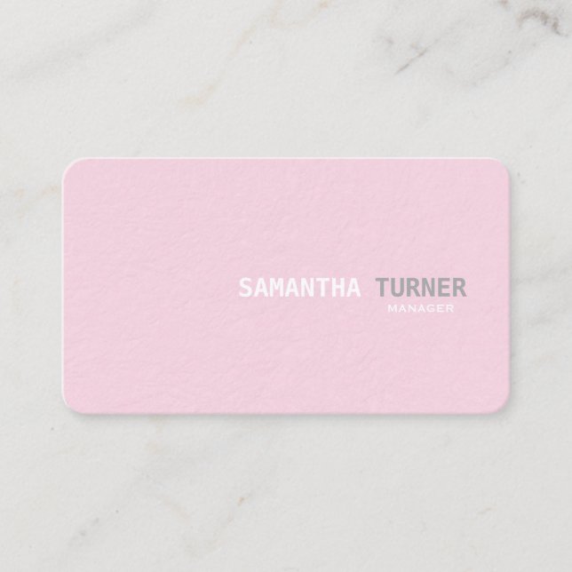 Tarjeta De Visita Personalizado profesional simple y elegante con te (Anverso)