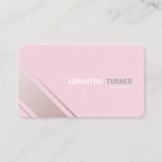 Tarjeta De Visita Personalizado profesional simple y elegante con te (Anverso)
