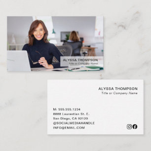 Tarjeta De Visita Personalizado profesional simple y moderno