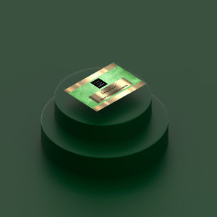 Tarjeta De Visita Personalizado QR CODE Logo Green Lemon