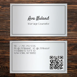 Tarjeta De Visita Personalizado QR Consejero matrimonial