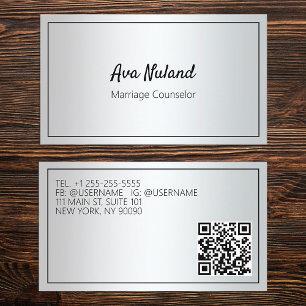 Tarjeta De Visita Personalizado QR Consejero matrimonial