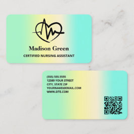 Tarjeta De Visita Personalizado QR Enfermería CNA
