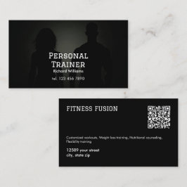 Tarjeta De Visita Personalizado QR Entrenador personal