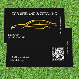 Tarjeta De Visita Personalizado QR Luxurious Car Detailing