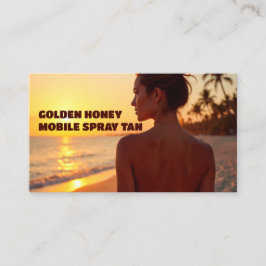 Tarjeta De Visita Personalizado QR Mobile Spray Tanning