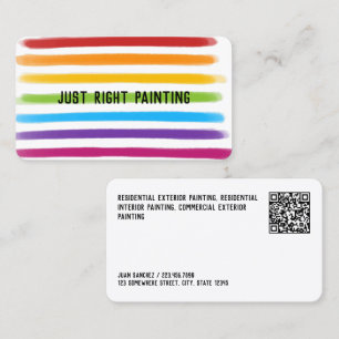 Tarjeta De Visita Personalizado QR Painter