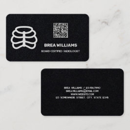 Tarjeta De Visita Personalizado radiólogo QR