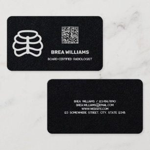 Tarjeta De Visita Personalizado radiólogo QR