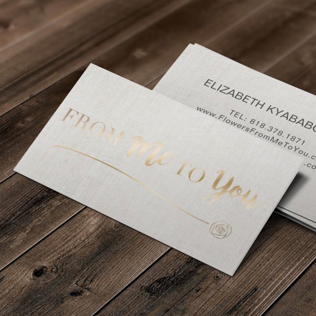 Tarjeta De Visita Personalizado Relieve metalizado Faux Gold Logotip (Subido por el creador)