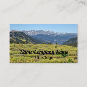 Tarjeta De Visita Personalizado Rocky Mountains arte fotográfico de 
