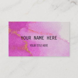 Tarjeta De Visita Personalizado Rosa Jewel Tone