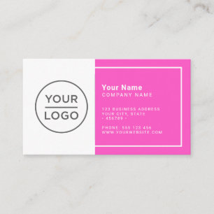 Tarjeta De Visita Personalizado rosa moderno minimalista cualquier c