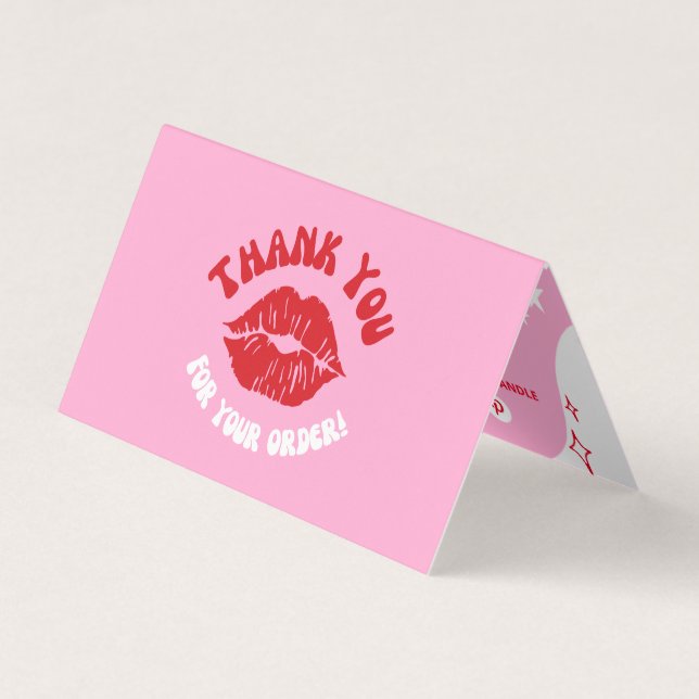 Tarjeta De Visita Personalizado Rosa Negocios Medios Sociales Gracia (Anverso)